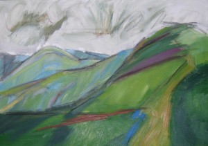 oil painting of Arant Haw